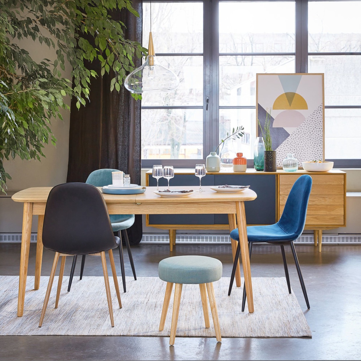 Extendible 6-10 Seater Dining Table L160-230 Bronx – image 10