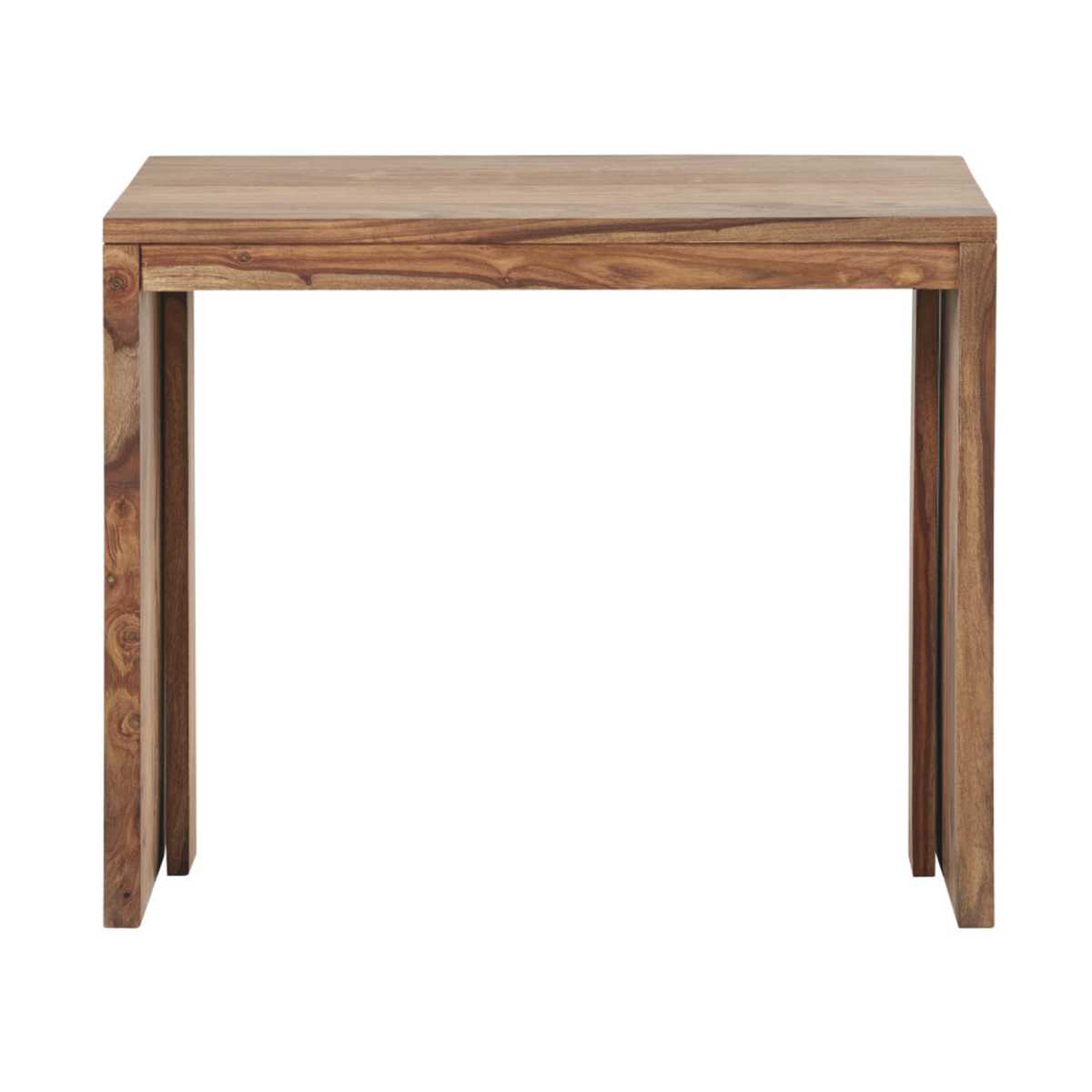 Extendable Console Table in Solid Indian Rosewood for 2-6 People W40-160 Stockholm – image 2