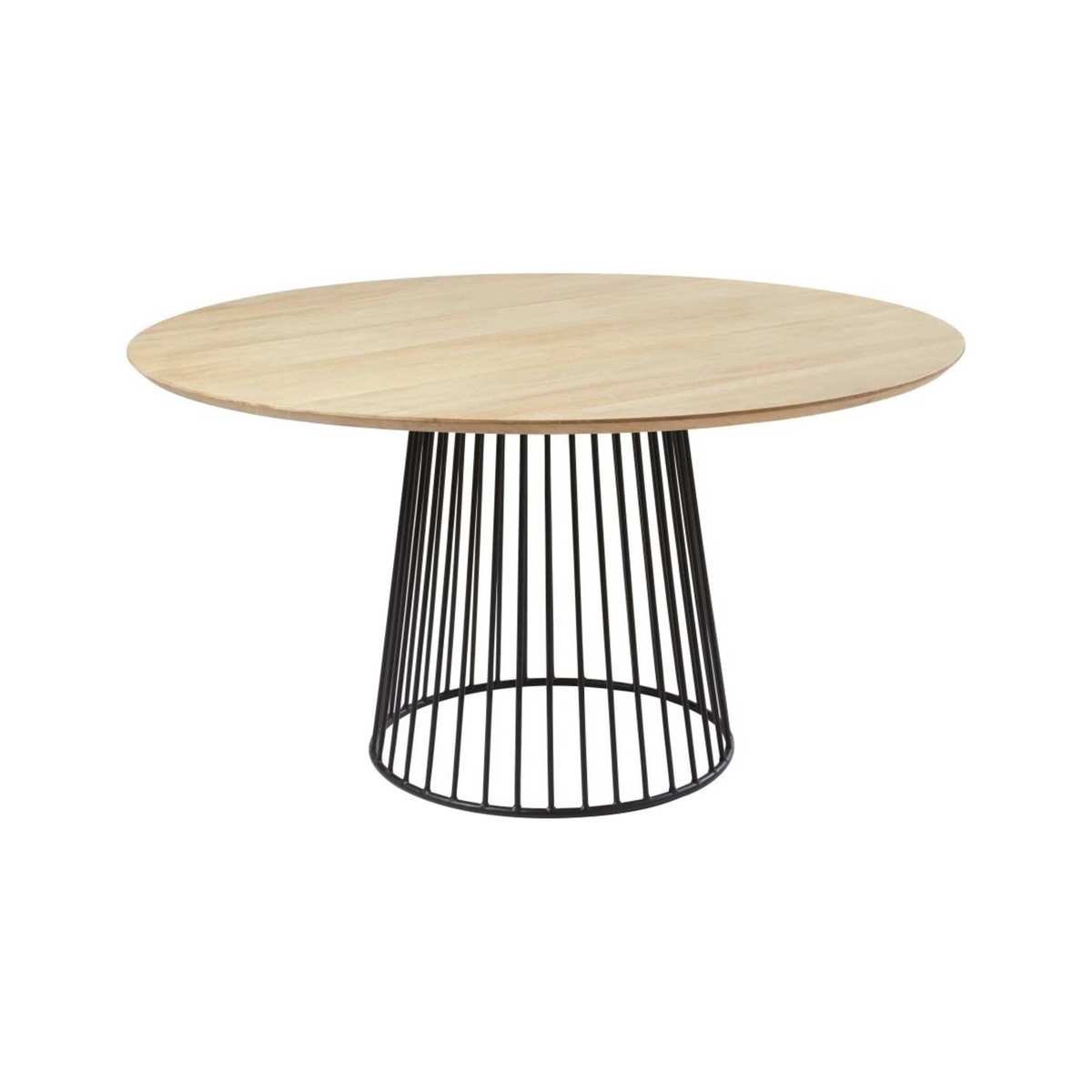 Round Mango Wood 4-6 Seater Dining Table D140 Dolores – image 1