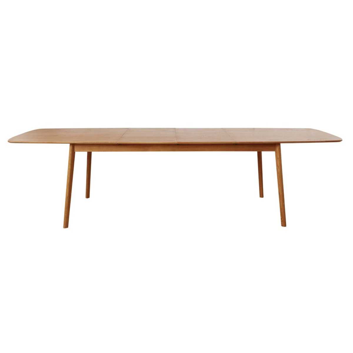Oak Extendible 8-12 Seater Dining Table W 200-300 cm Portobello – image 3