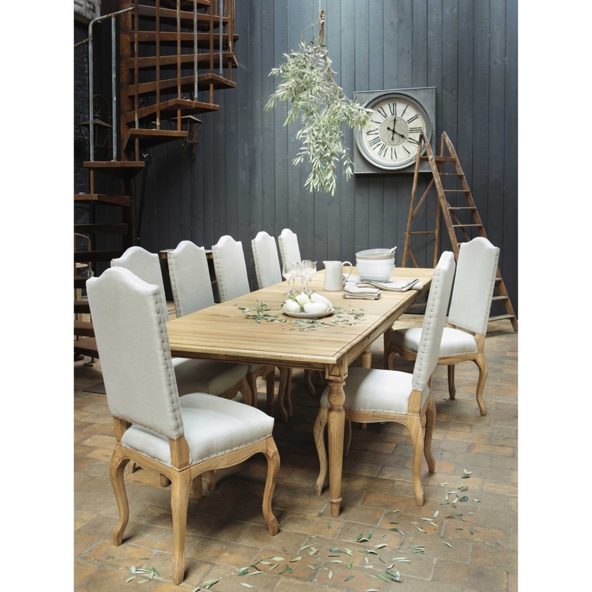 Oak Extendible 4-14 Seater Dining Table W 100-340cm Atelier – image 5