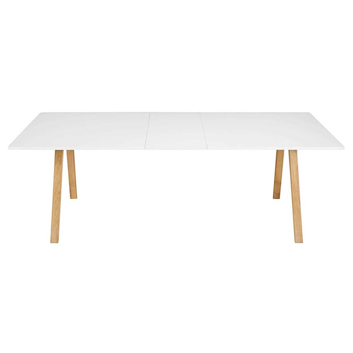 White Extendible 8-12 Seater Dining Table W 200-245 cm Ghost – image 3