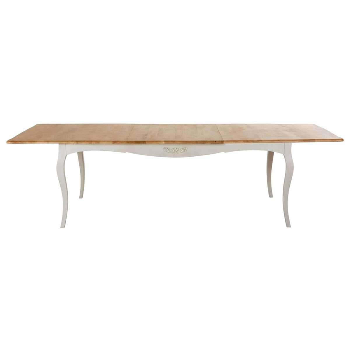 Solid Mango Wood Extendable 8-12 Seater Dining Table W 200-280 cm Castel – image 3