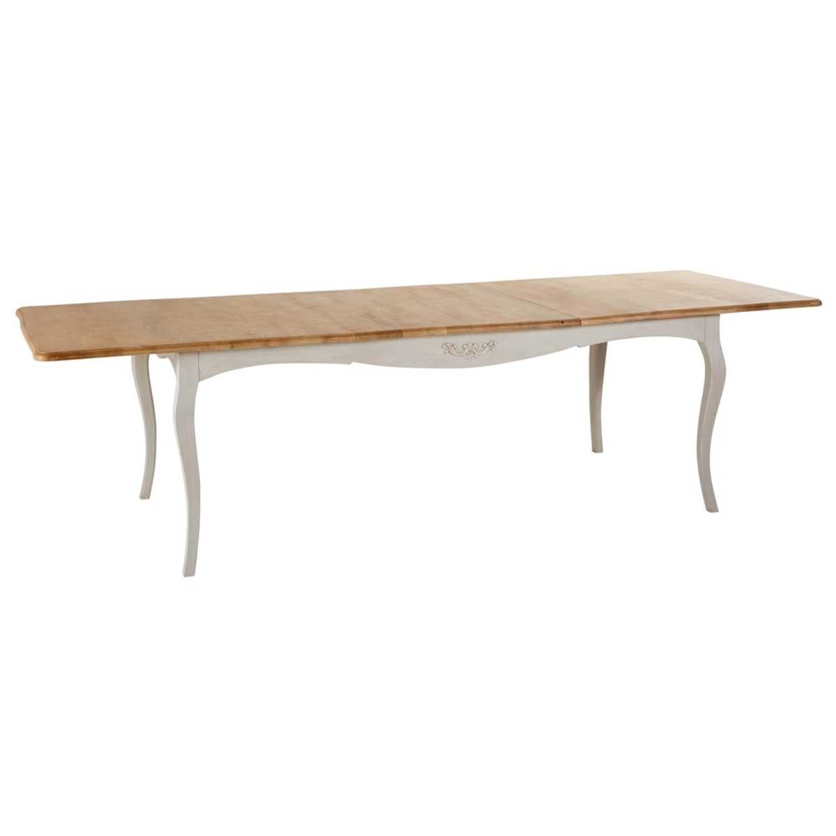 Solid Mango Wood Extendable 8-12 Seater Dining Table W 200-280 cm Castel – image 4