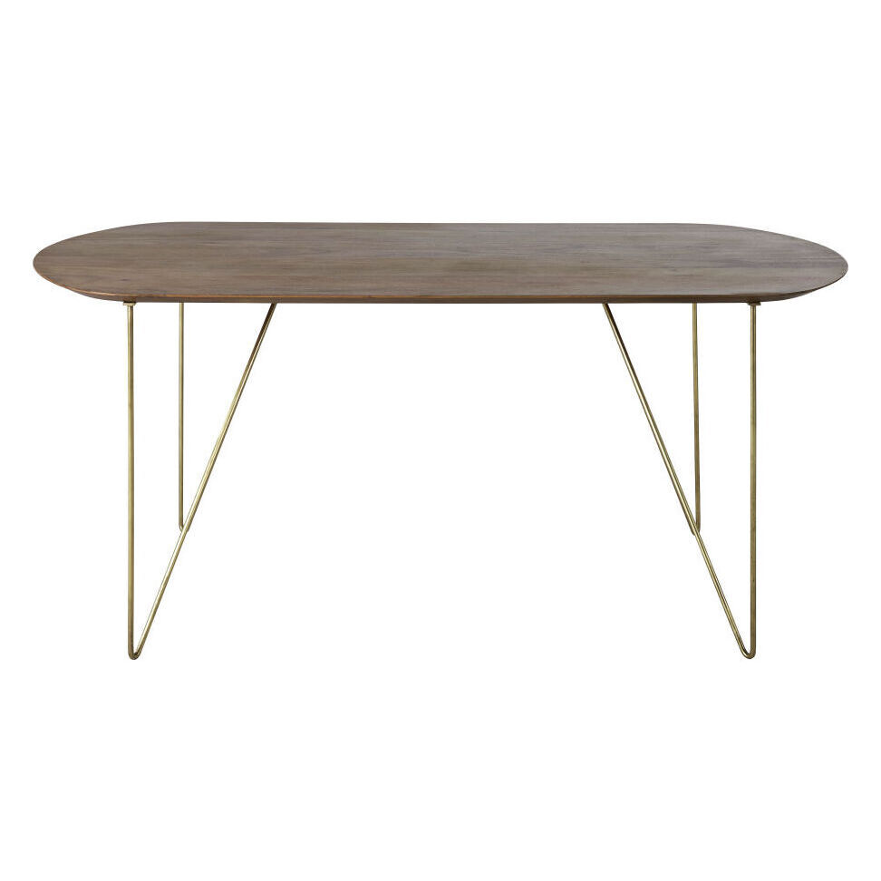 Oval Acacia 6-Seater Dining Table W175 – image 1