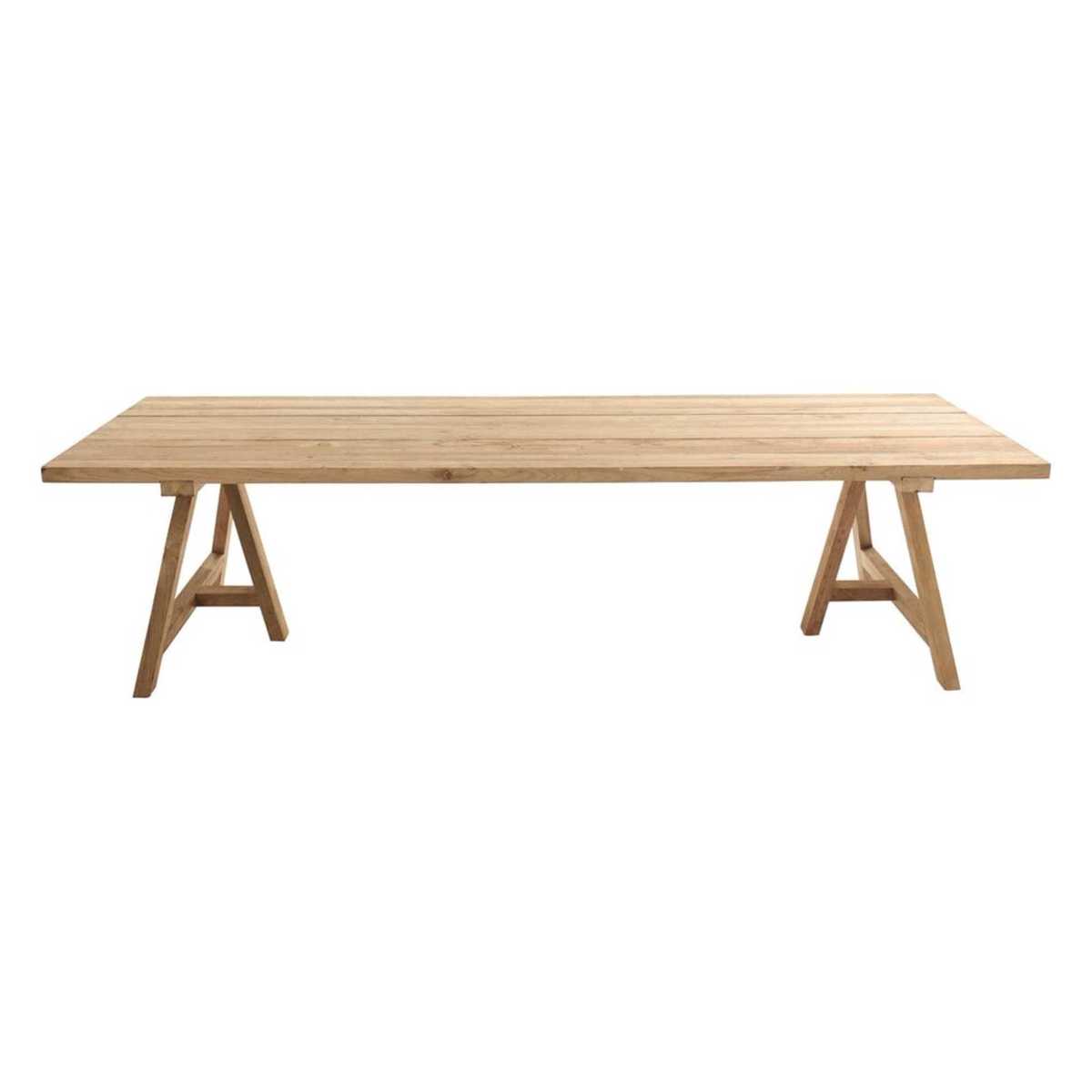 12-14-seater Recycled Teakholz garden table L300 Tecka – image 2