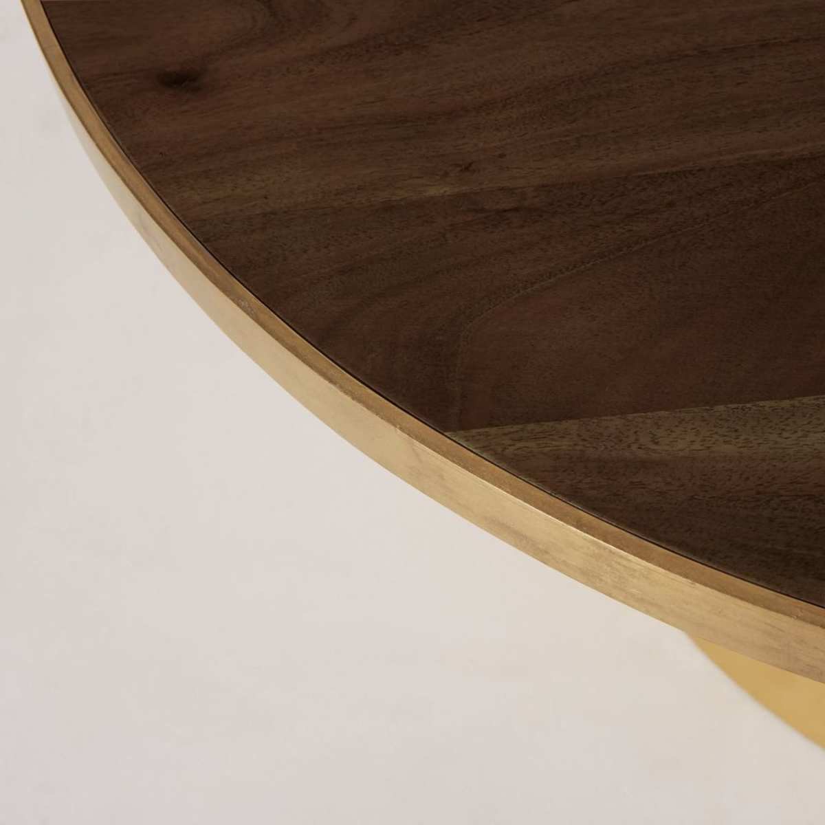 Round Acacia and Metal Coffee Table Sterling – image 2