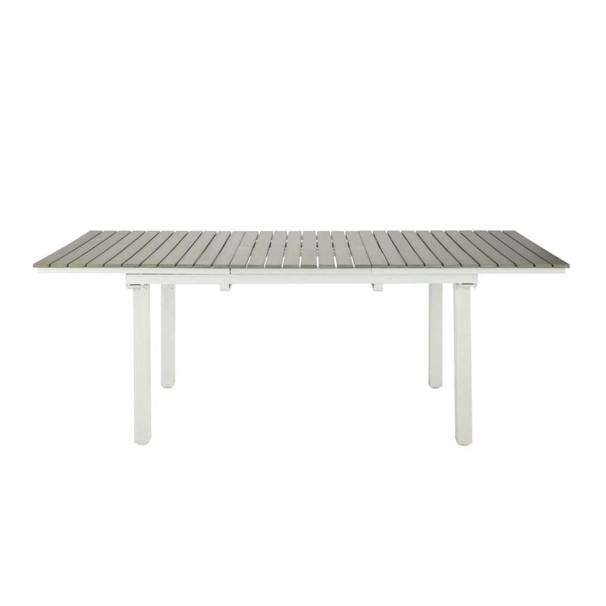 6-10 Seater Extending Garden Table in Imitation Wood Composite and Aluminium W 157 Escale – image 3