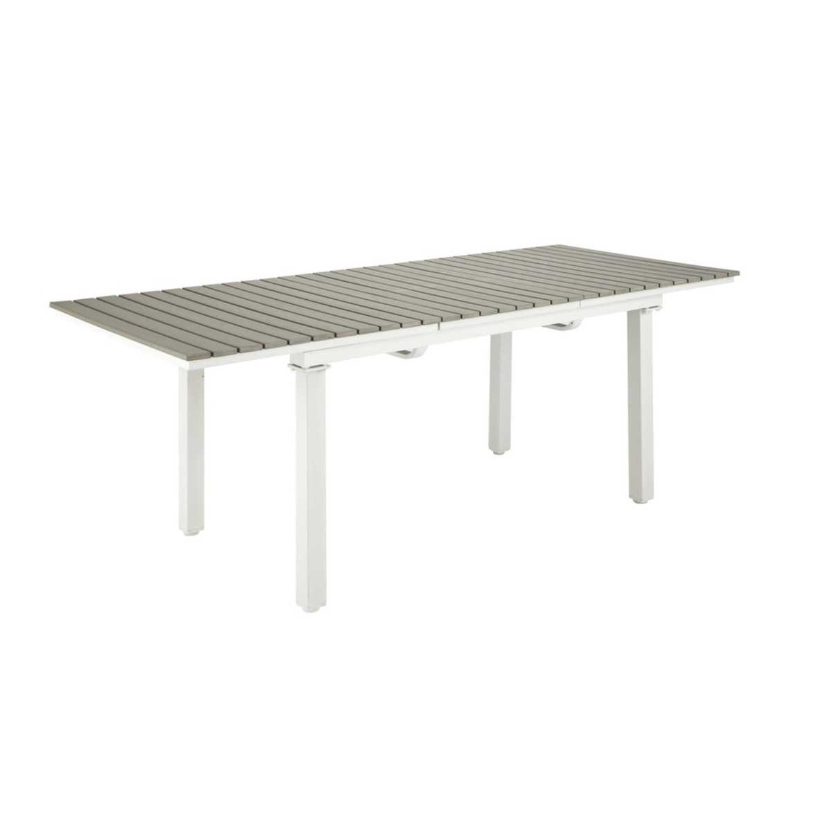 6-10 Seater Extending Garden Table in Imitation Wood Composite and Aluminium W 157 Escale – image 4