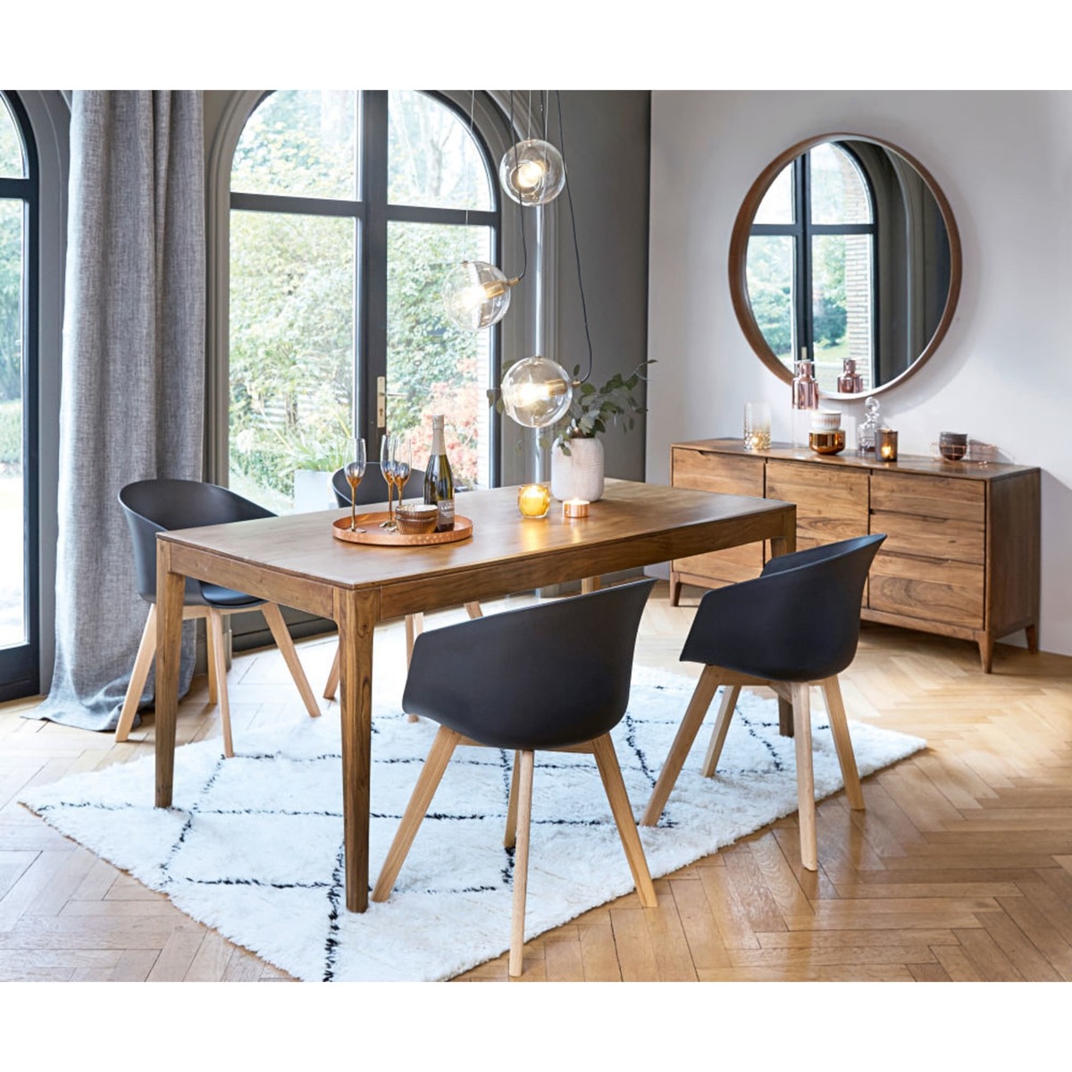 Acacia Vintage 6-8 Seater Dining Table L 180 Malmo – image 6