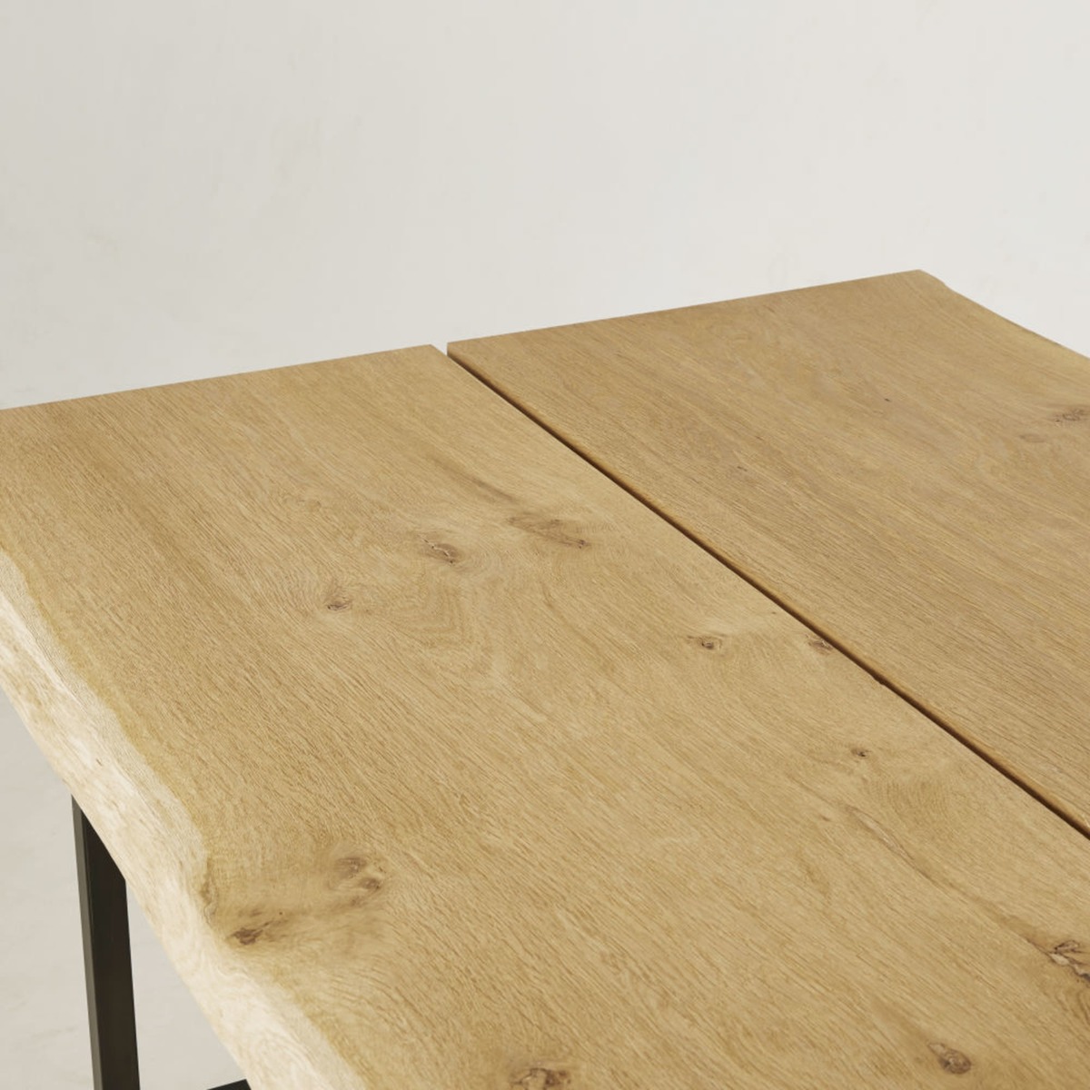 Solid Oak and Black Metal 8-Seater Dining Table Magnus – image 5