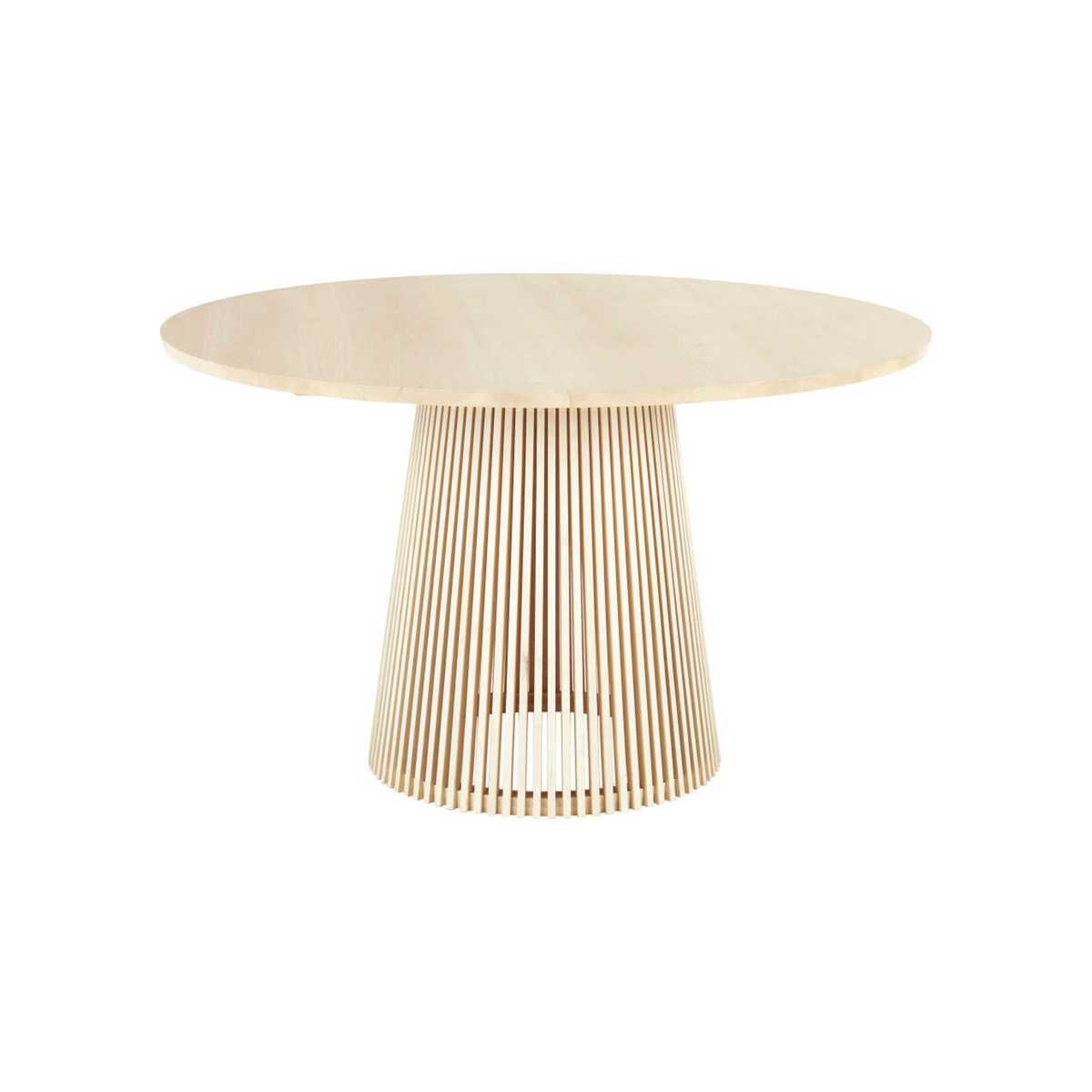 Round Sycamore 6-Seater Dining Table D130 Sendai – image 1