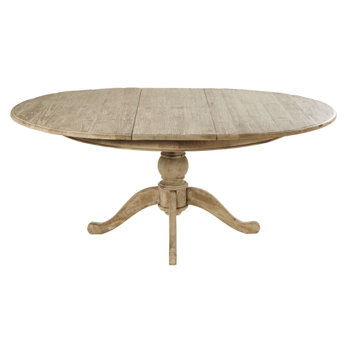 Extendable Dining Table for 6-8 People in Recycled Grey Fir W140-180 Neuilly – image 2