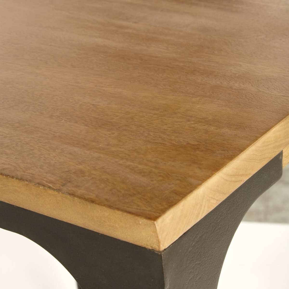 Professional High Industrial Dining Table in Pale Mango Wood L75 Metropolis Pro – image 3