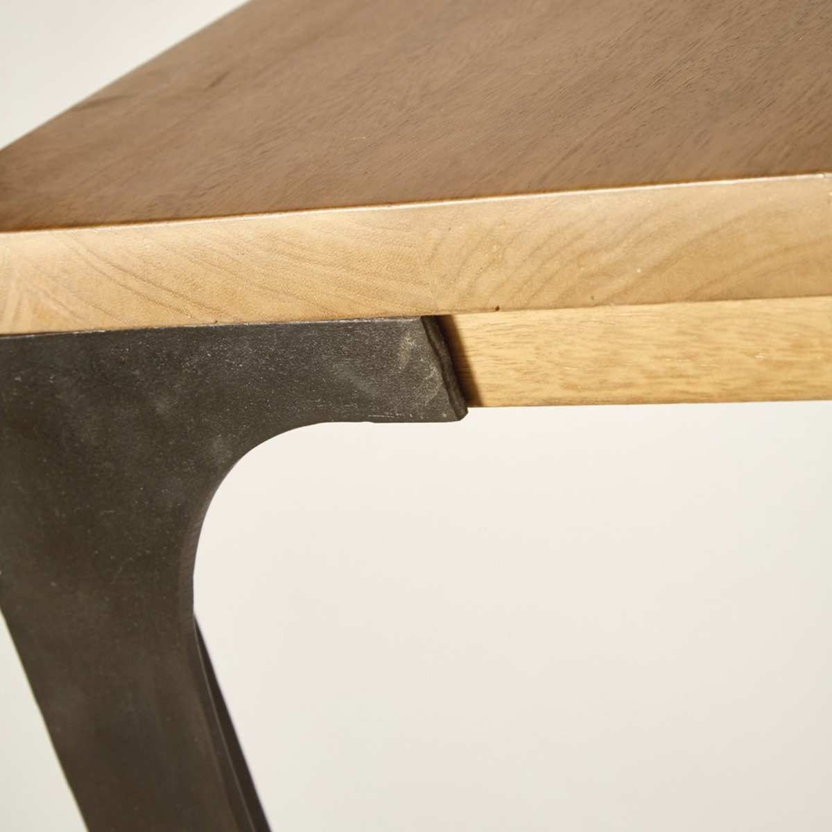 Professional High Industrial Dining Table in Pale Mango Wood L75 Metropolis Pro – image 5