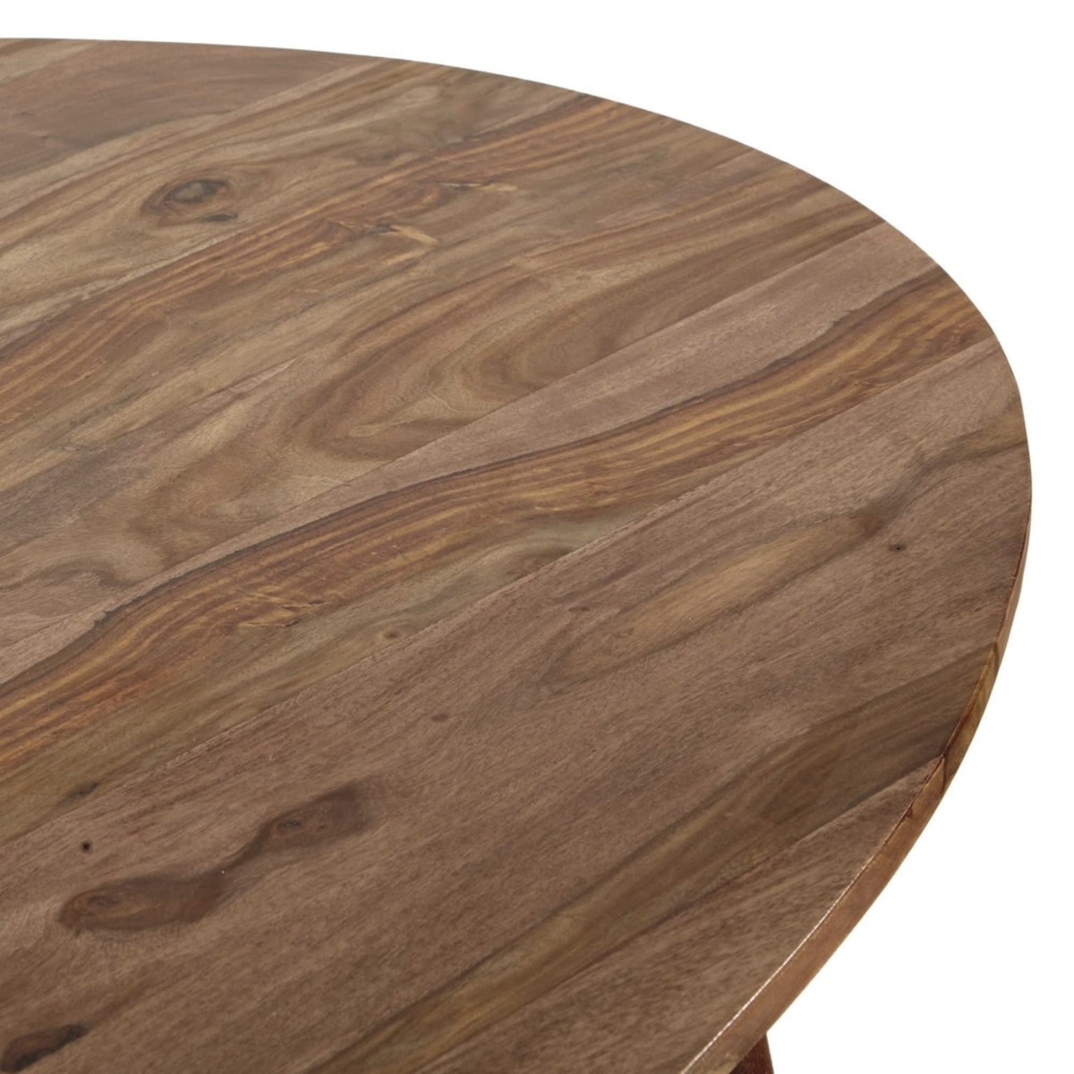 Solid sheesham wood oval dining table L200 Andersen – image 3