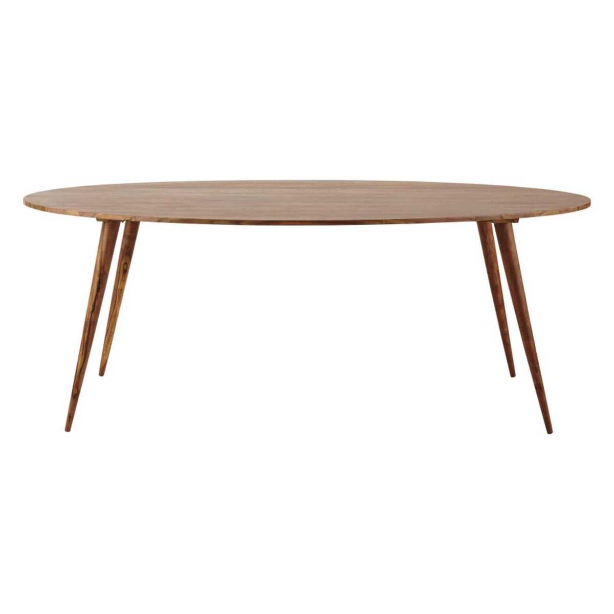 Solid sheesham wood oval dining table L200 Andersen – image 2