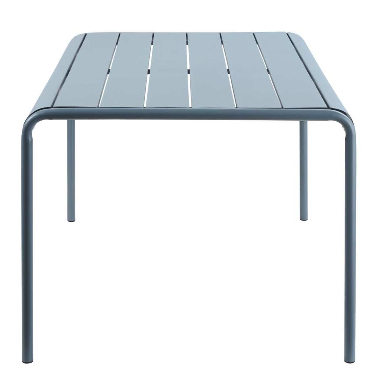 Blue Grey Metal 4-6 Seater Garden Table L140 Batignolles – image 3