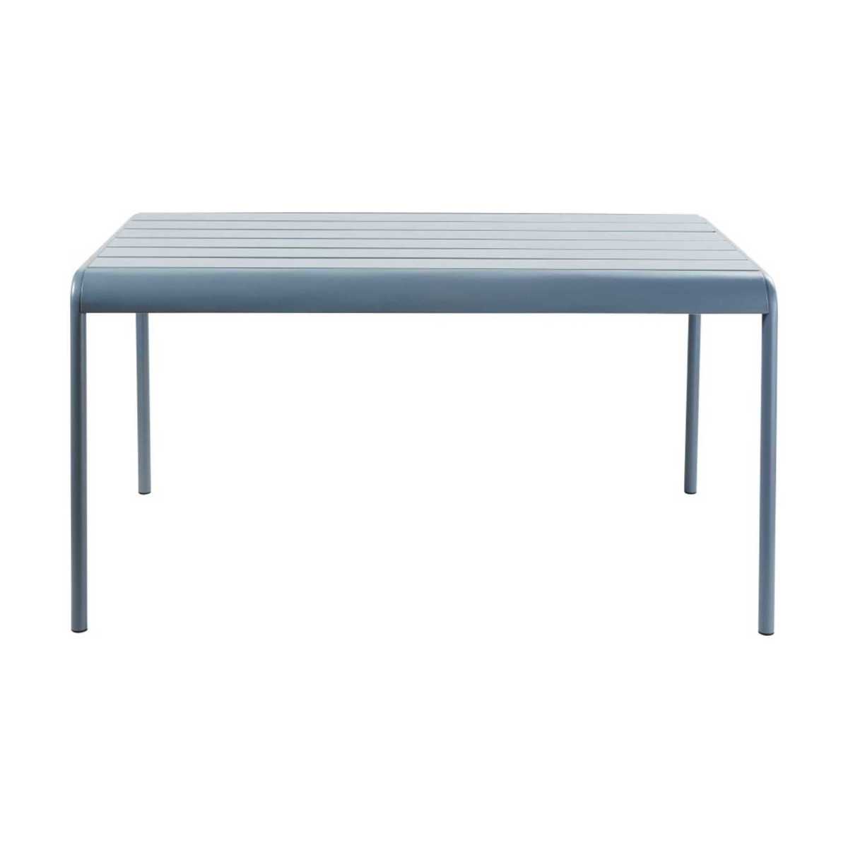 Blue Grey Metal 4-6 Seater Garden Table L140 Batignolles – image 2