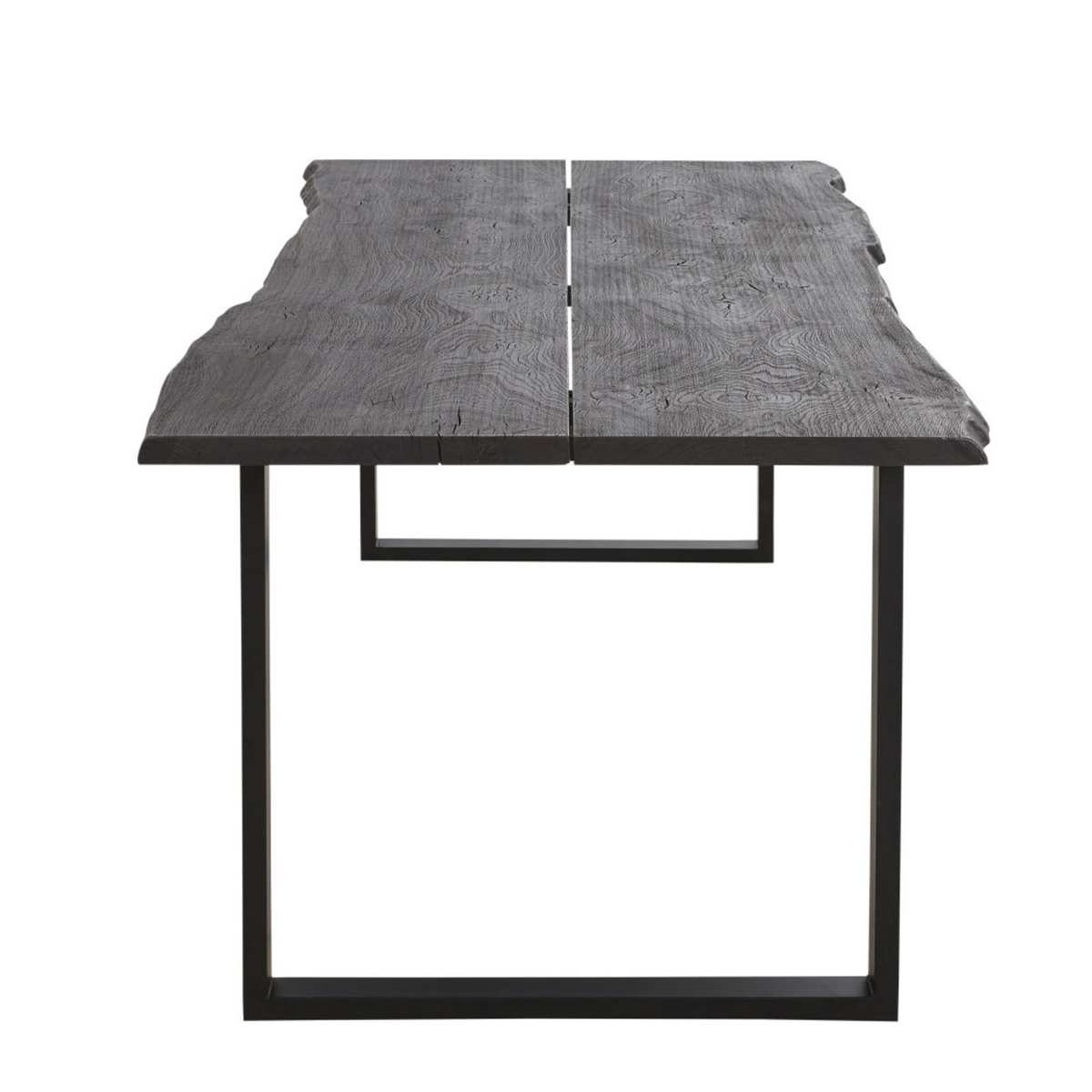 Slate Grey Oak and Metal 8/10-Seater Dining Table W220 Léone – image 2