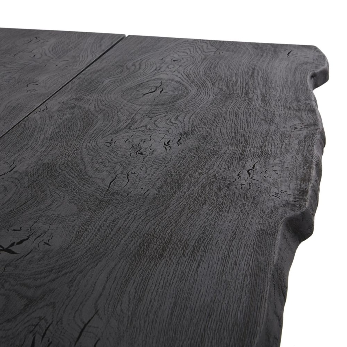 Slate Grey Oak and Metal 8/10-Seater Dining Table W220 Léone – image 3