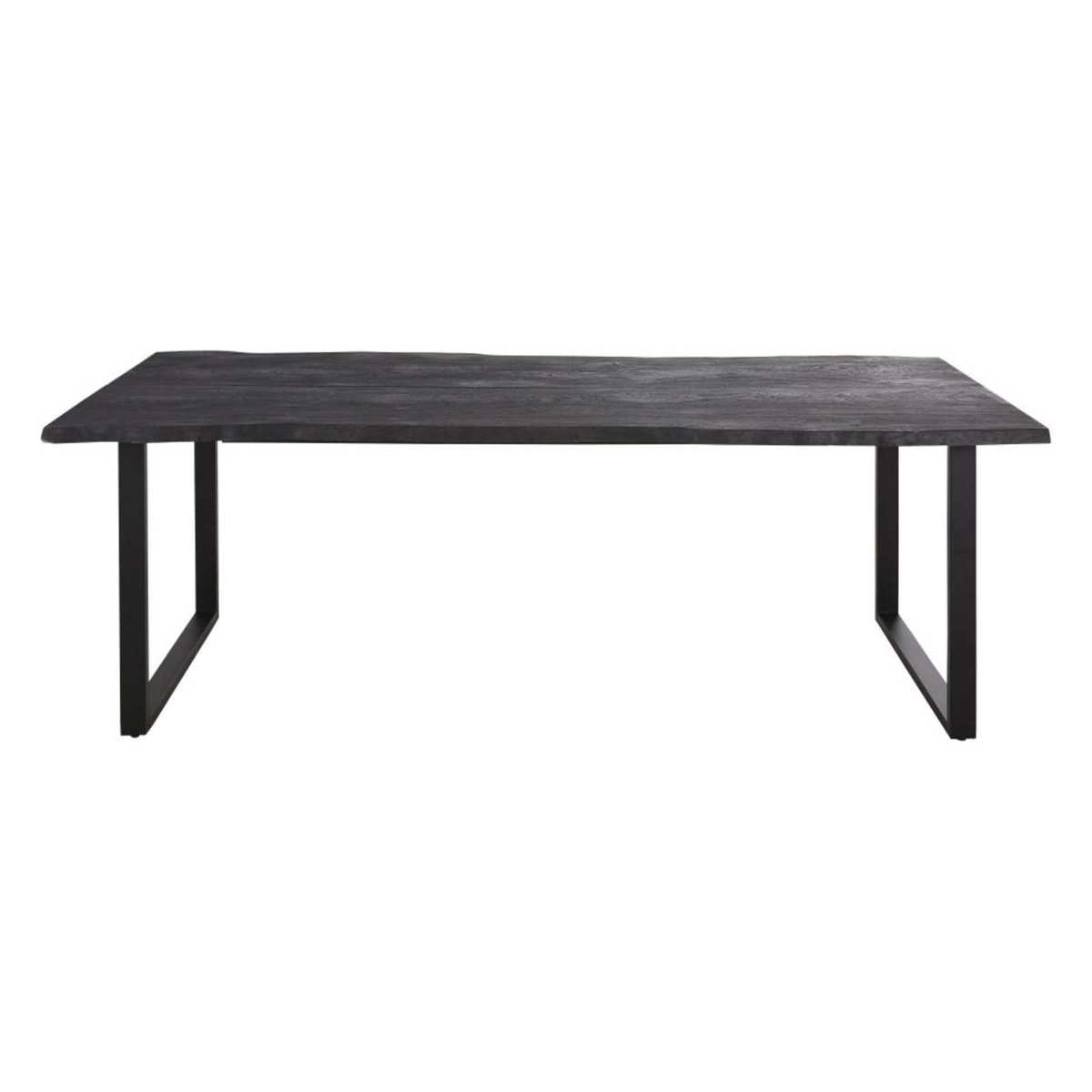 Slate Grey Oak and Metal 8/10-Seater Dining Table W220 Léone – image 1