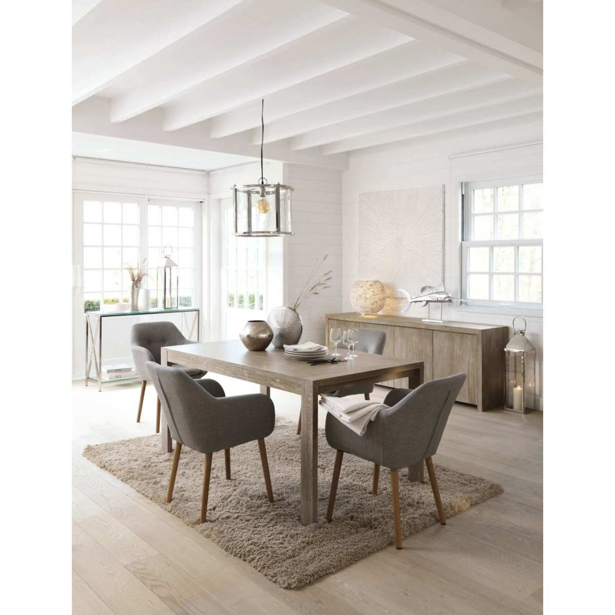 Extendible 6-8 Seater Dining Table L160/210 Baltic – image 4