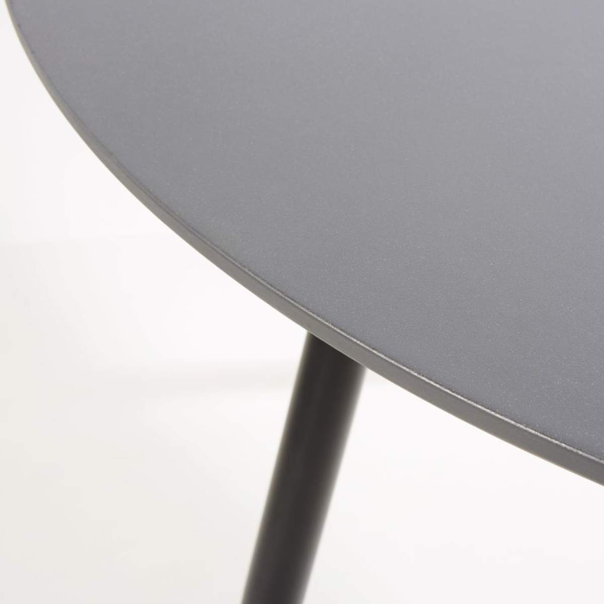 Round Anthracite Grey Concrete 5-Seater Garden Table D110 Nouba – image 3
