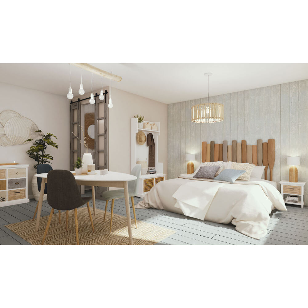 4/5-Seater White Scandinavian Dining Table L150 – image 3