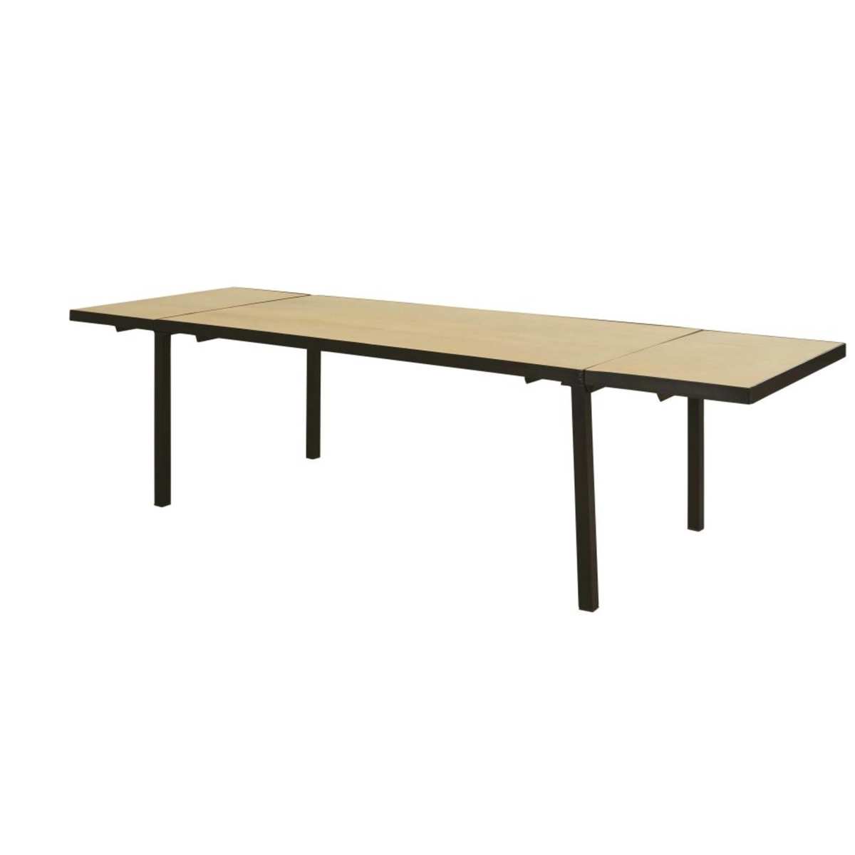 Solid Mango Wood Extendable 8-12 Seater Dining Table W180-280 Century – image 4