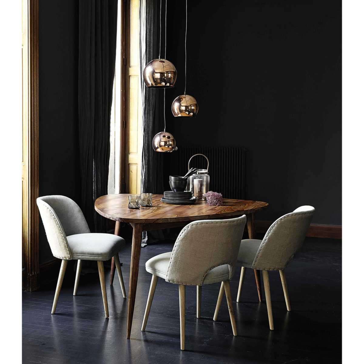 6-Seater Solid Sheesham Wood Vintage Dining Table L136 Andersen – image 2