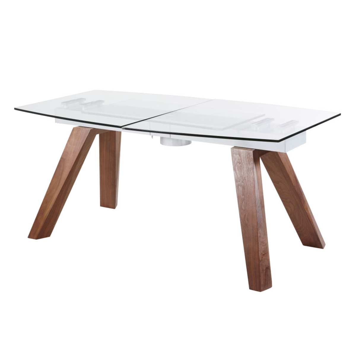 8-10-Seater Glass and Poplar Extendable Dining Table W165-210 Pegasus – image 4