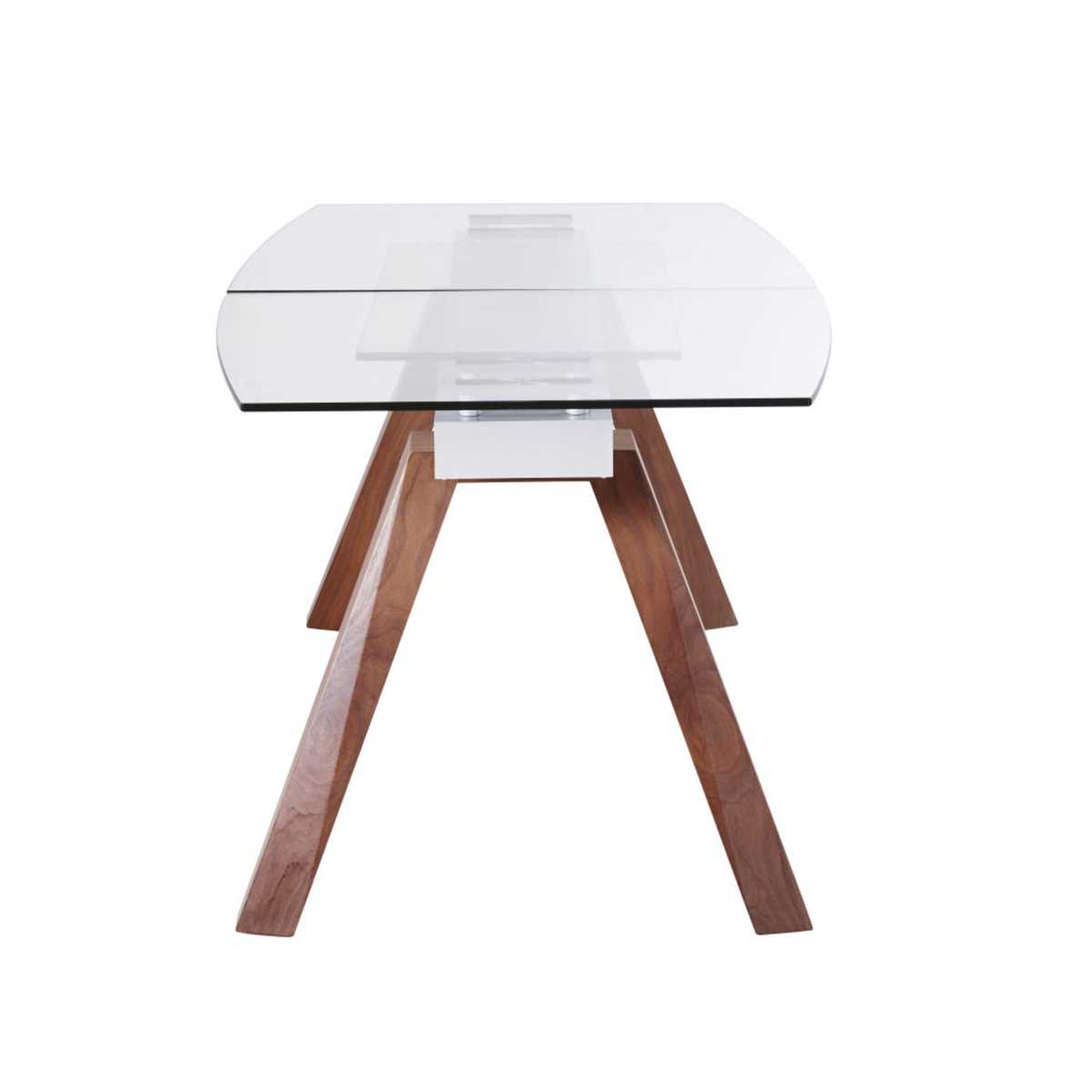 8-10-Seater Glass and Poplar Extendable Dining Table W165-210 Pegasus – image 6