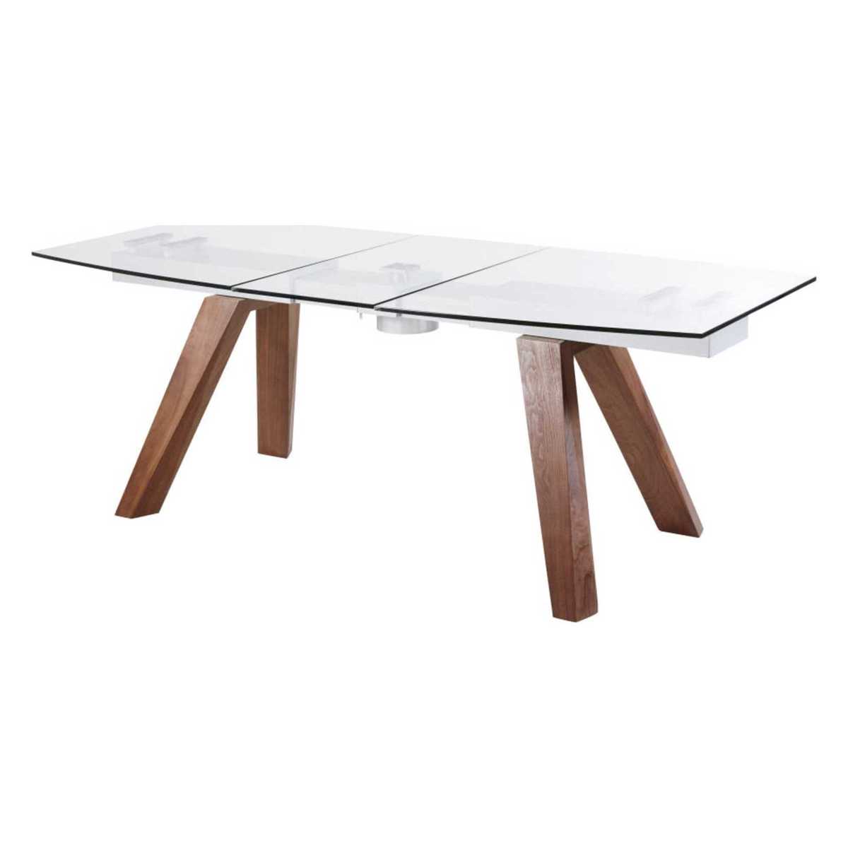 8-10-Seater Glass and Poplar Extendable Dining Table W165-210 Pegasus – image 2