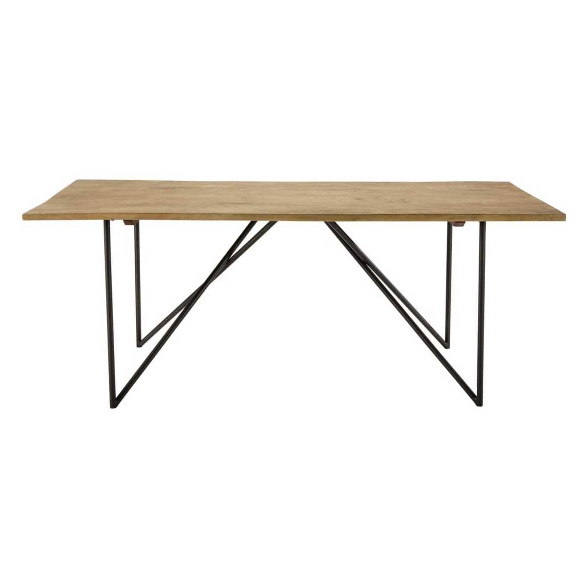 Solid mango wood dining table W 200cm Arty – image 2
