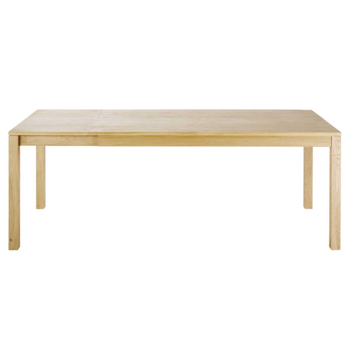 Oak Extendible 6-8 Seater Dining Table W 160-210cm Hambourg – image 2