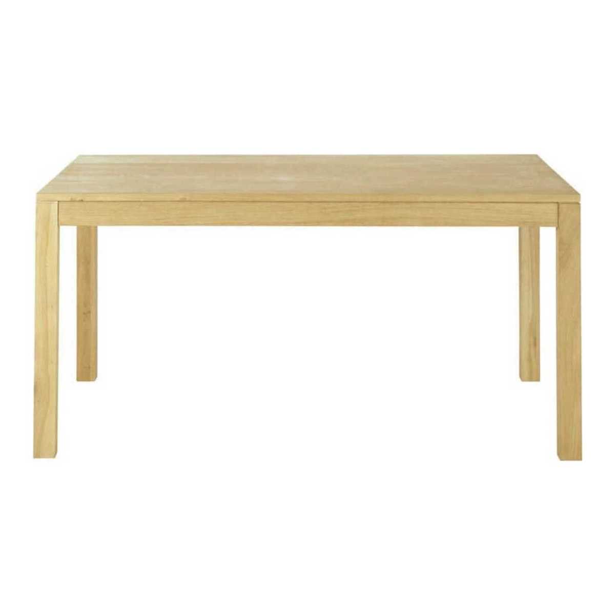 Oak Extendible 6-8 Seater Dining Table W 160-210cm Hambourg – image 1