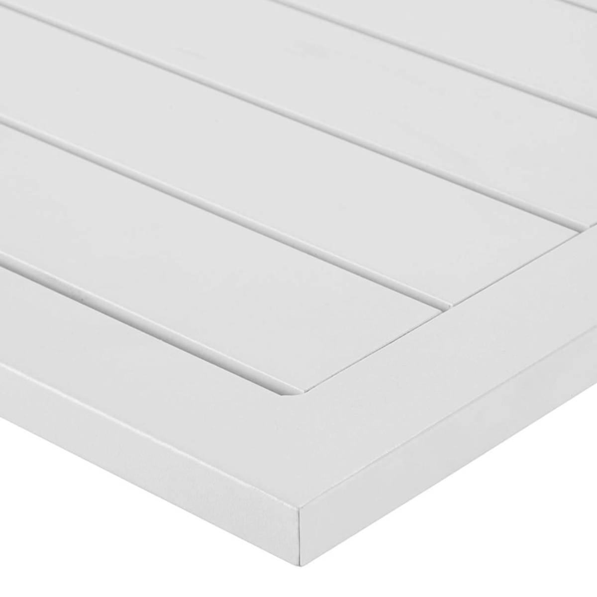 Aluminium extending garden table in white W 160-210cm Extenso – image 5