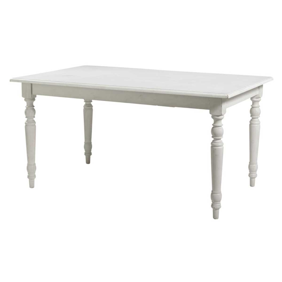 White Extendible 6-8 Seater Dining Table W 160-200 cm Romance – image 4