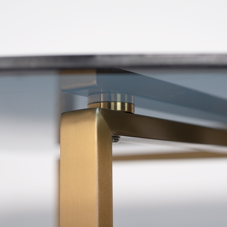 Chevron Brass Dining Table – image 4