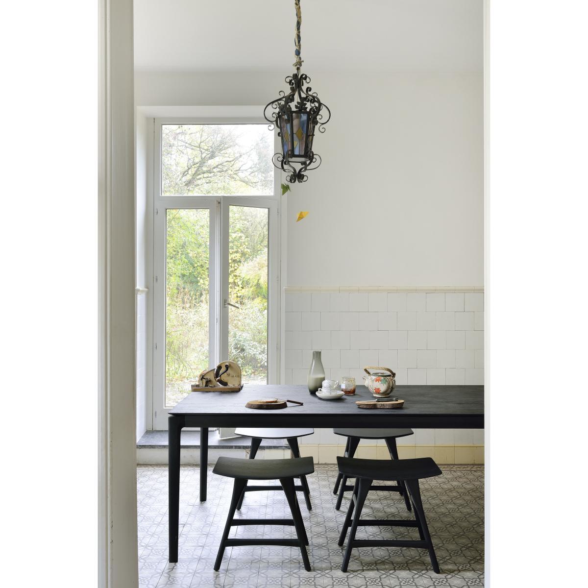 Bok Rectangular table - / Solid oak 220 x 95 cm - 8 people by Ethnicraft Black – image 3