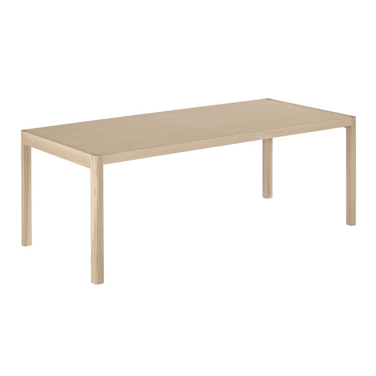 Workshop Rectangular table - / Oak veneer - 200 x 92 cm by Muuto Natural wood – image 2