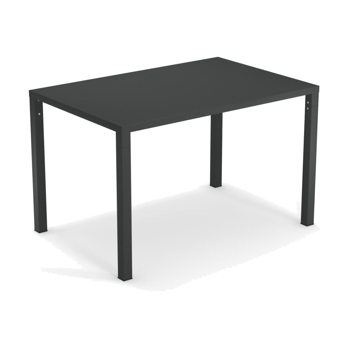 Nova Rectangular table - / Metal - 120 x 80 cm by Emu Grey/Metal – image 1