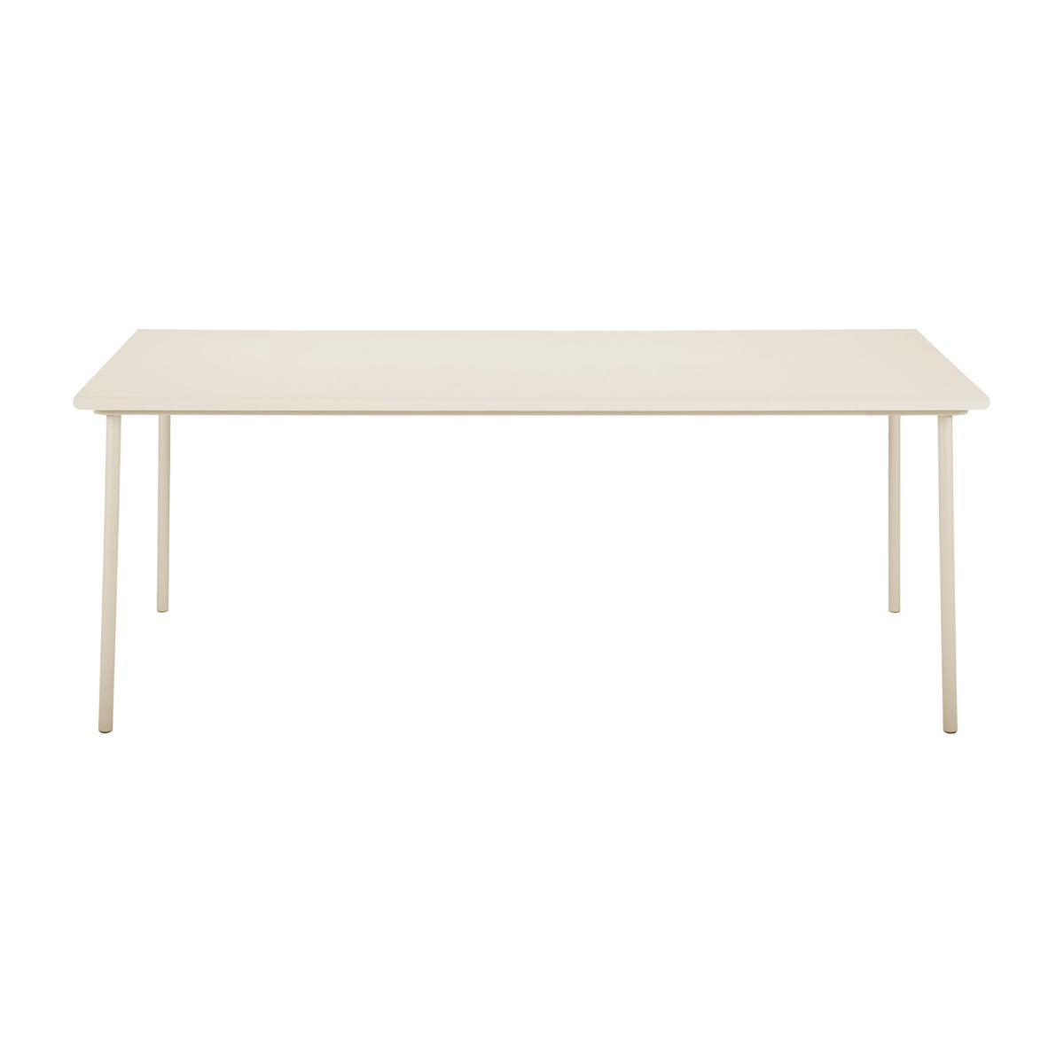Patio Rectangular table - / Stainless steel - 240 x 100 cm by Tolix White/Beige – image 1