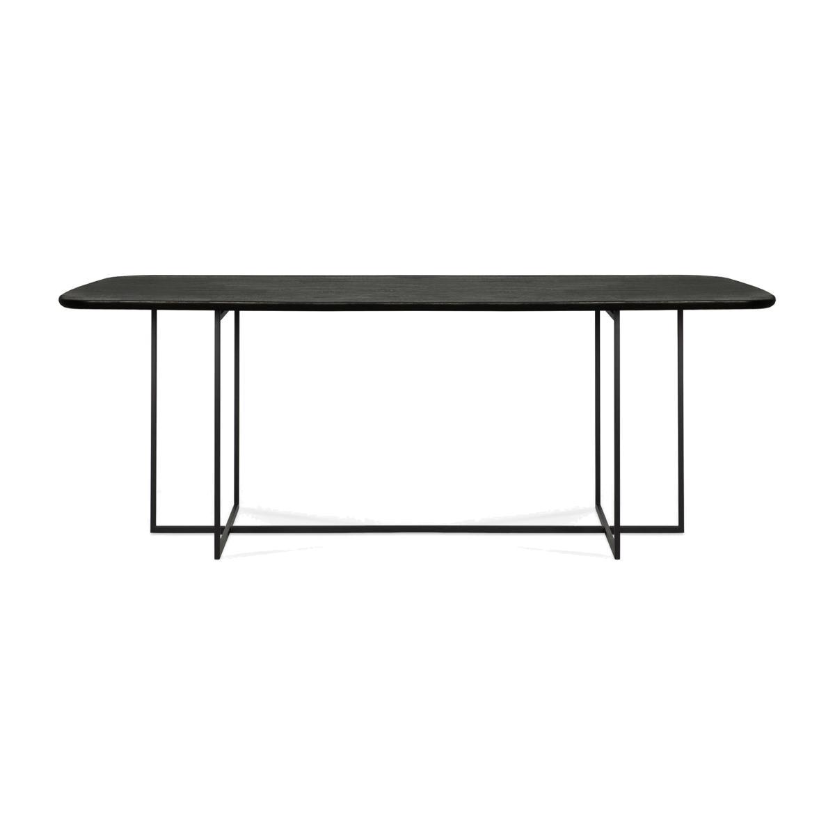 Arc Rectangular table - / 220 x 100 cm - 8-seater / Stained oak by Ethnicraft Black – image 1