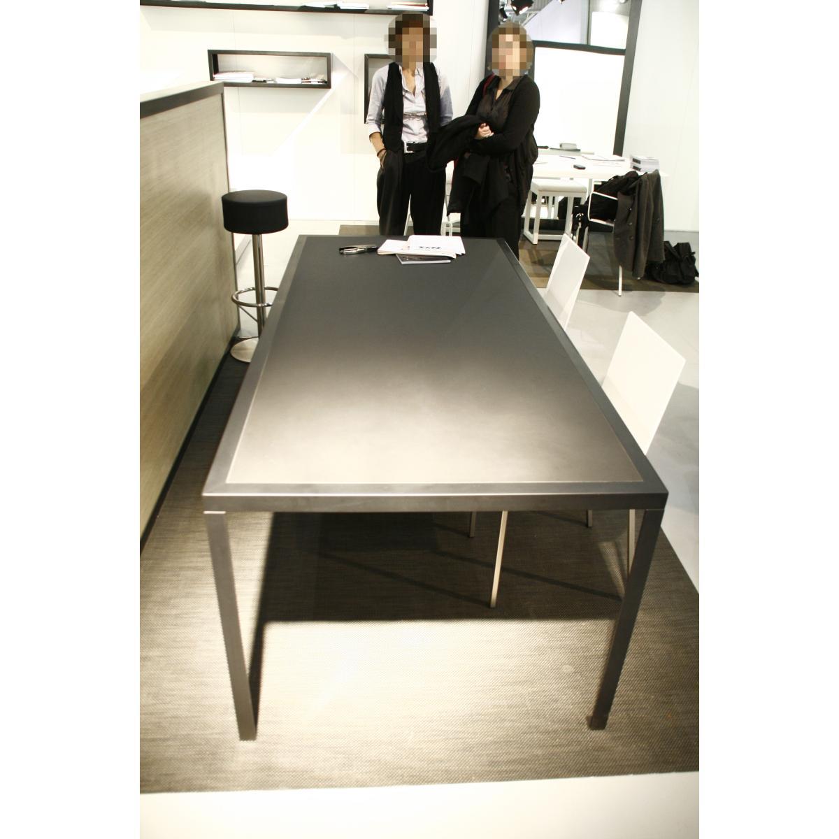 Tavolo Rectangular table - 180 x 90 cm / Linoleum top by Zeus Black – image 3