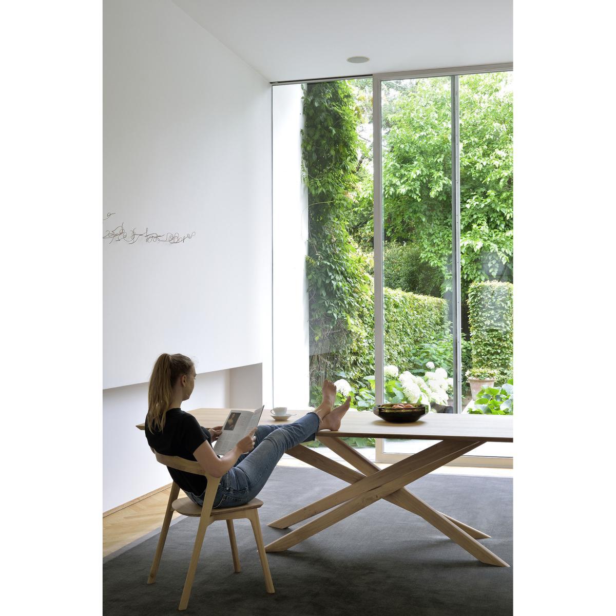 Mikado Rectangular table - / Solid oak - 280 x 110 cm / 10 people by Ethnicraft Natural wood – image 4