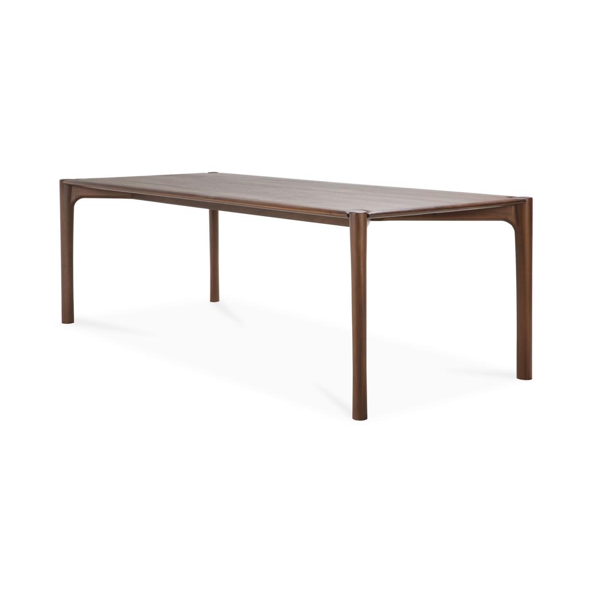 PI Rectangular table natural wood / 240 x 100 cm - Solid teak / 10 people - Ethnicraft – image 2
