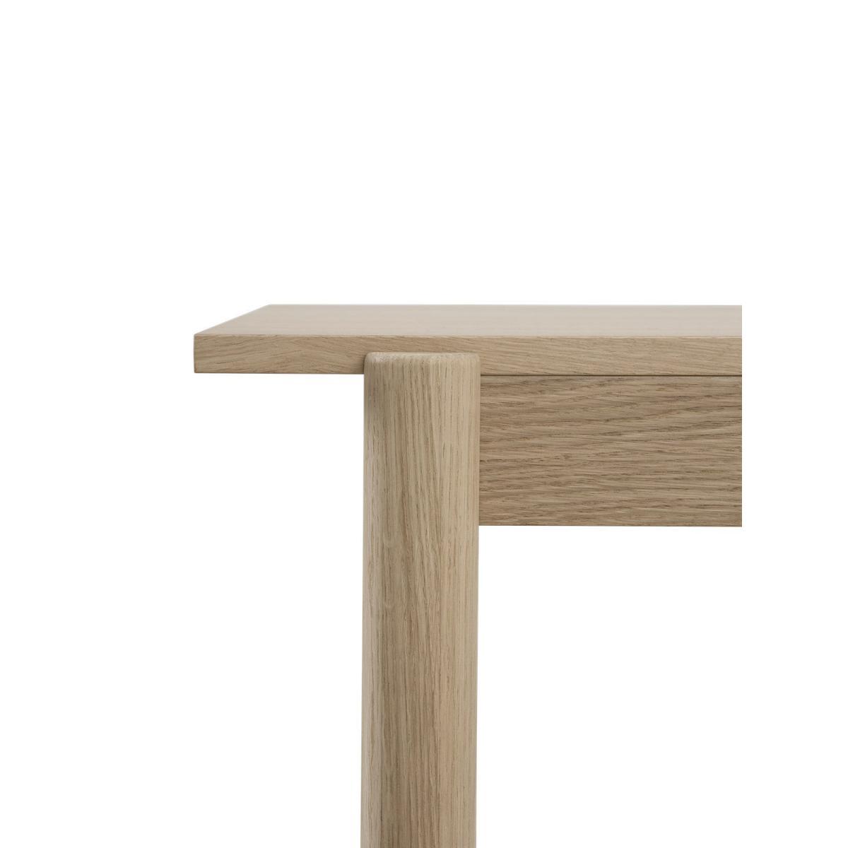 Linear WOOD Rectangular table - / Wood - 200 x 90 cm by Muuto Natural wood – image 2