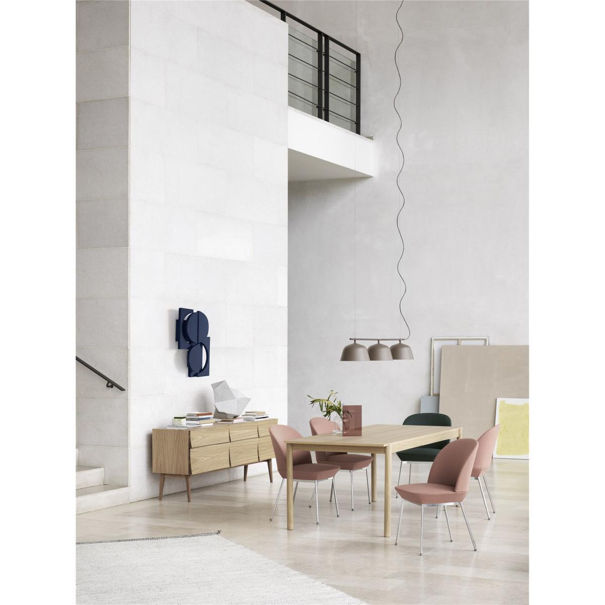 Linear WOOD Rectangular table - / Wood - 200 x 90 cm by Muuto Natural wood – image 4